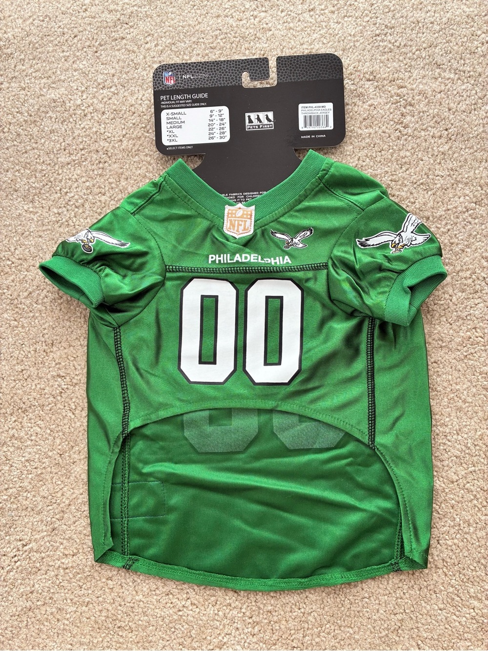 NFL Philadelphia Eagles Pet Jersey